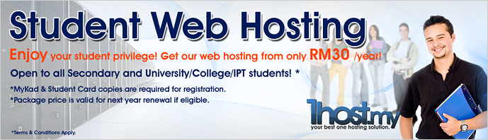 1host.my Student Web Hosting